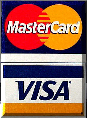 We take Visa and Mastercard